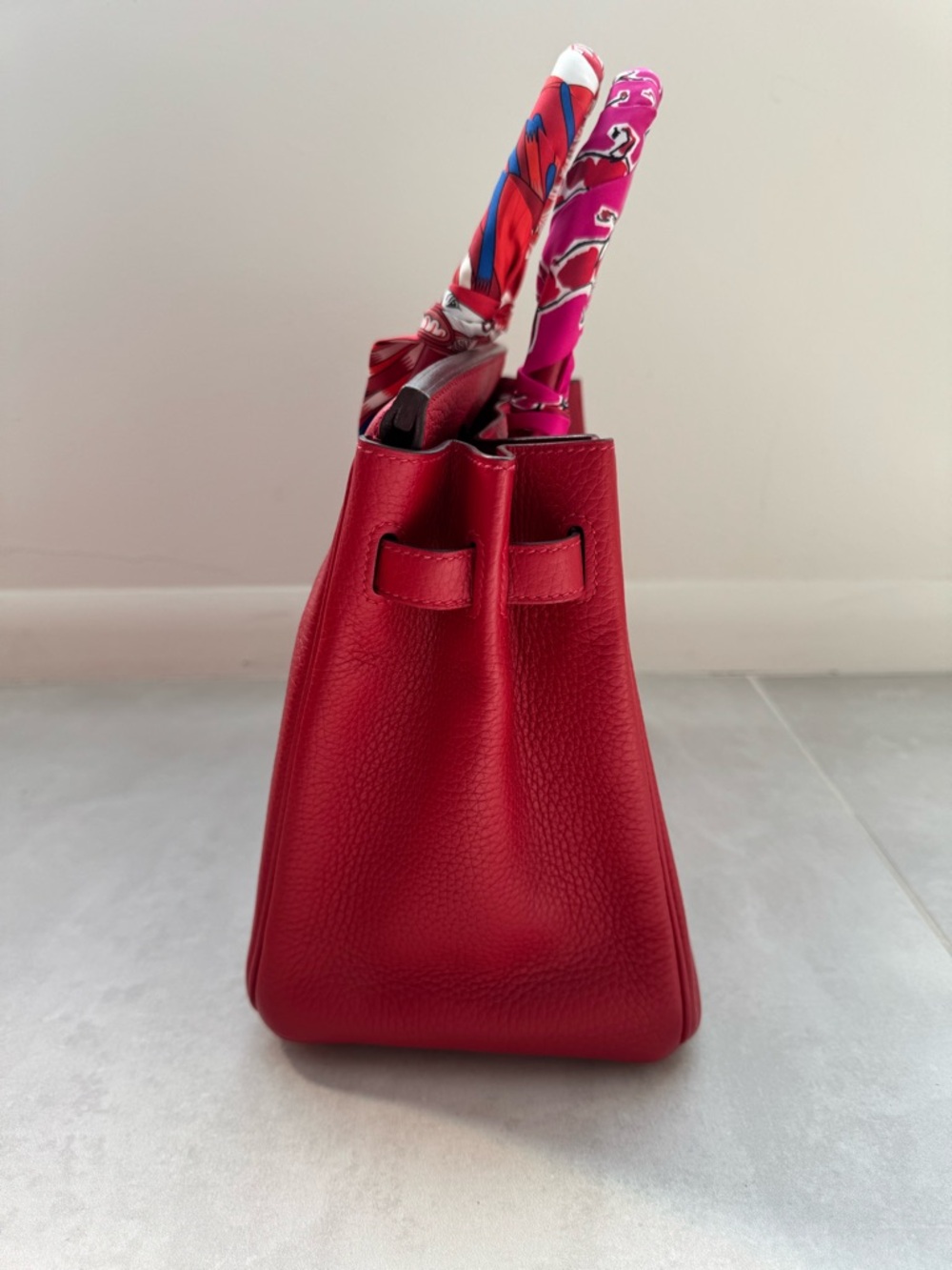 Hermès Red Birkin 30, Clemence - Picture 8 of 16